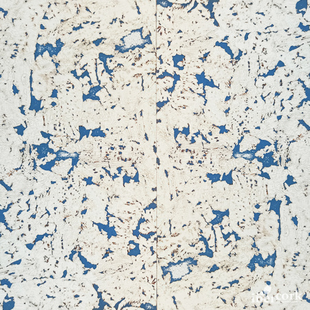 Пробковое настенное покрытие в пластинах EasyCork Крем азул